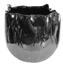 Кашпо ShiShi | Серебро - Керамика - Ø 22 - H 21 см