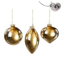 Ялинкова прикраса Goodwill | Куля золота - 8 см