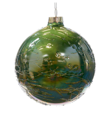 Ялинкова прикраса Goodwill | Куля салатова - 10 см