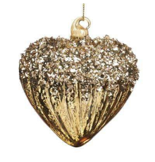 Ялинкова прикраса Goodwill | Золоте серце - 9 см