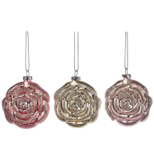 Ялинкова прикраса Goodwill | Троянда - 7,5 см