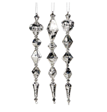 Ялинкова прикраса Goodwill | Підвіска срібляста - 18 см