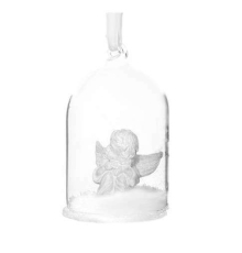 Ангел у снігу під скляним куполом | Shishi - 9 см