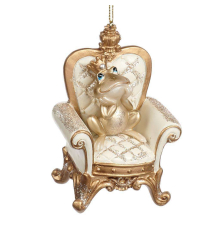 Ялинкова прикраса Goodwill | Жаба Даміано - Мрійливий Принц - 10 см