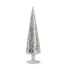 Новогоднее украшение Goodwill - серебряная елка - 30 см 