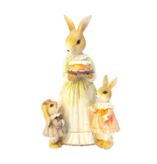 Статуетка | Мама кролик з кроленятами і тортом | Goodwill