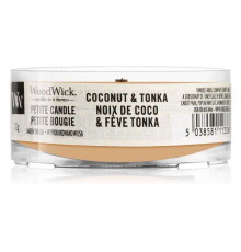 Аромасвеча Woodwick | Coconut & Tonka Noix De Coco & Feve Tonka - 31 г