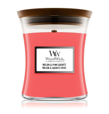 Аромасвеча Woodwick | Melon & Pink Quartz - 85 г