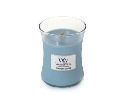 Аромасвеча Woodwick | Sea Salt & Cotton - 275 г