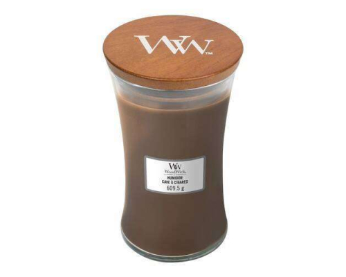 Aромасвічка Woodwick | Humidor Cave A Cigares - 610 г