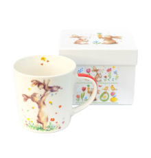 Чашка с зайчиками в подарочной коробке | PPD
