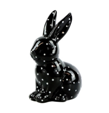 Великодній кролик черний у горошок | Hoff