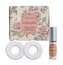 Сменный блок ароматизатора для автомобильного Mathilde M | Escapades Parfumées - Маркиза / Marquise - 9,5 x 8,3 x 2,7 см